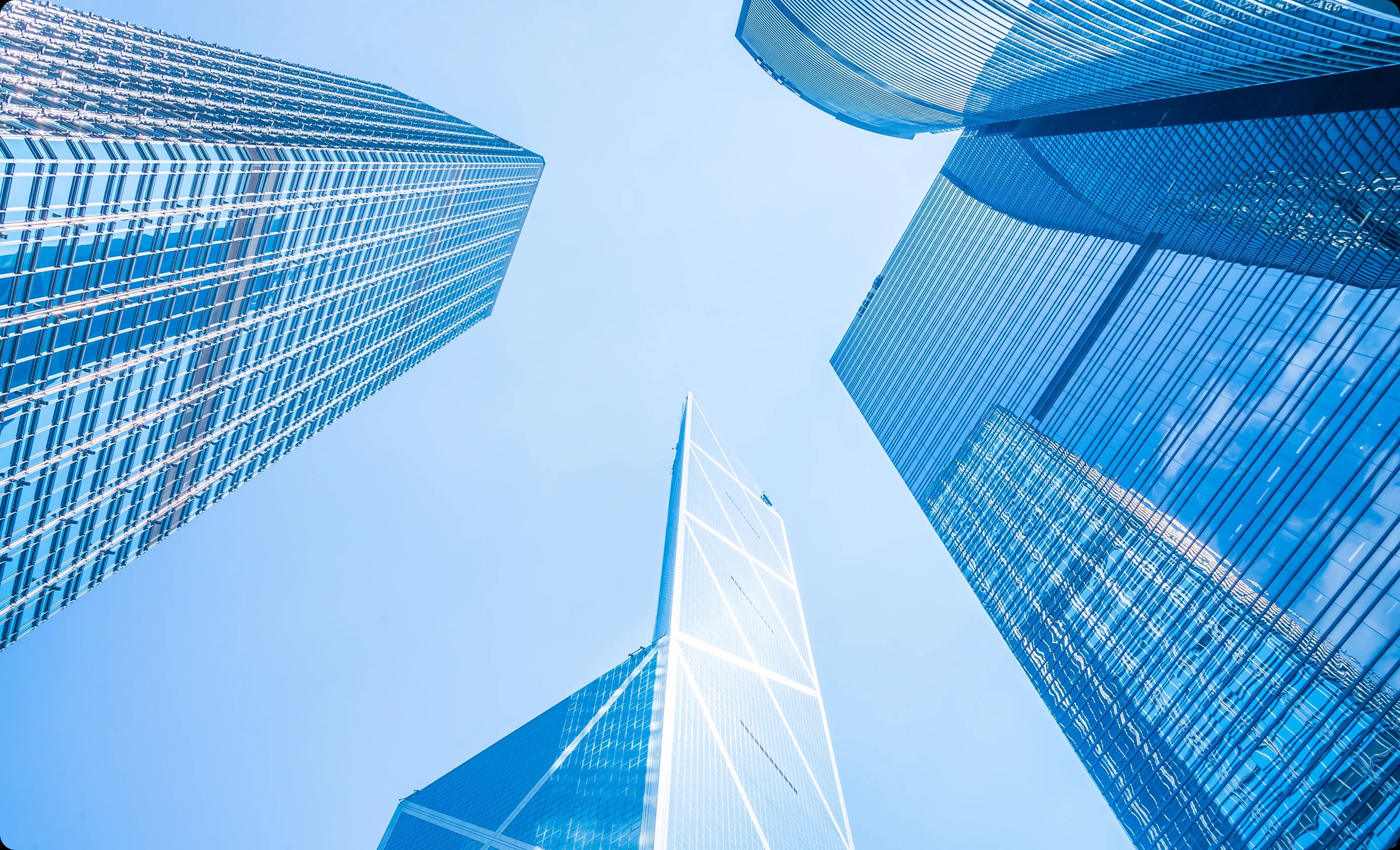 Business skyscraper building in Hong Kong city